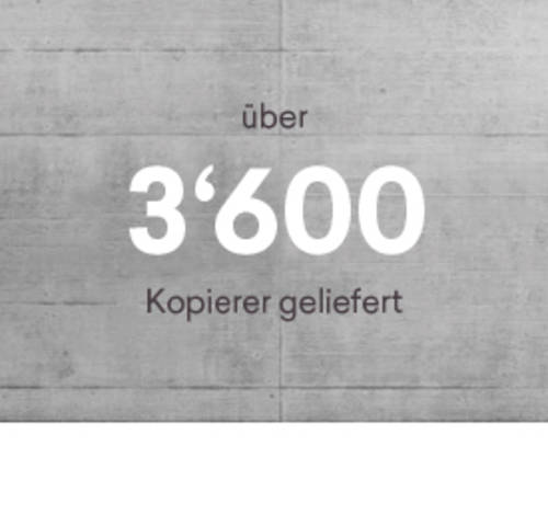 Über 2000 Kopierer geliefert